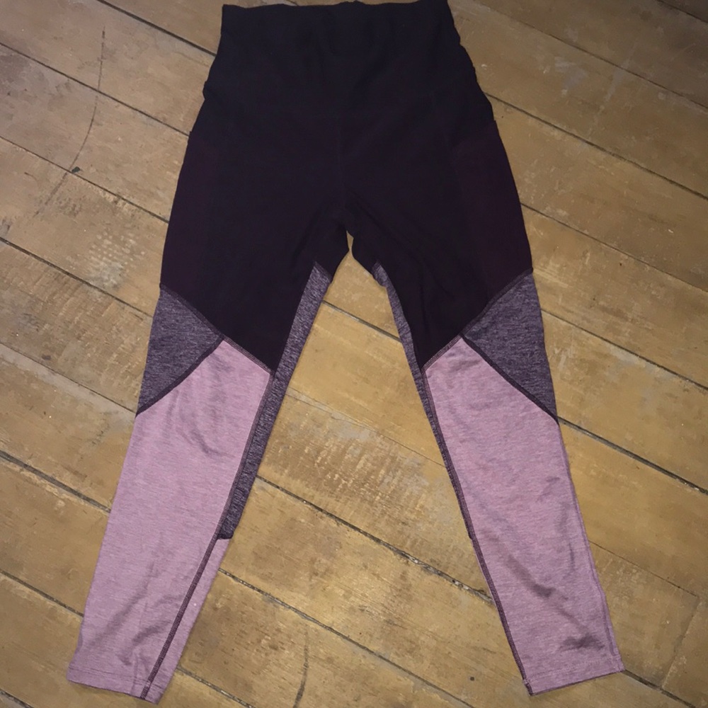 reddish purple leggings